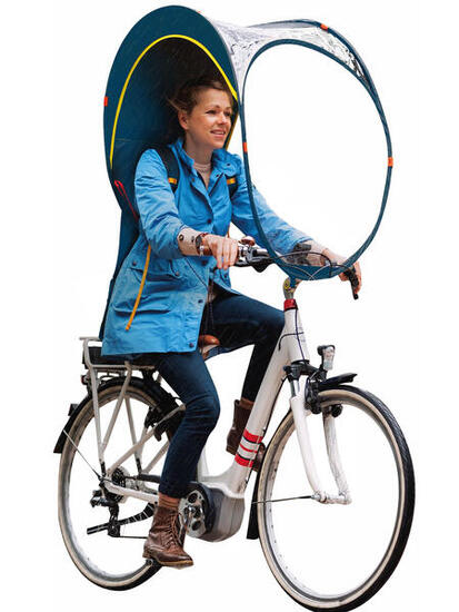 Protezione antipioggia per bicicletta che sostituisce impermeabile bici (poncho)