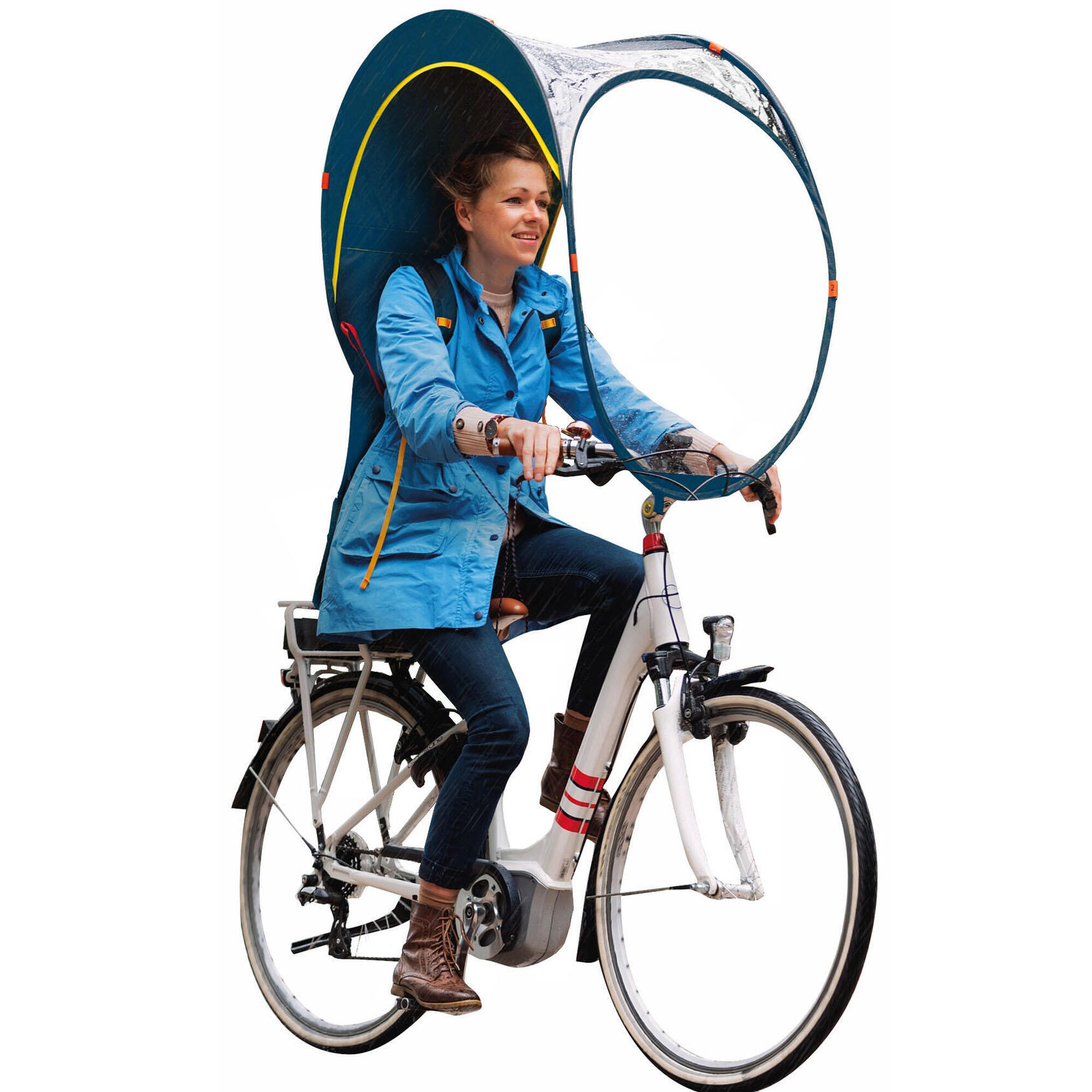 BUB-UP Ochrana proti dešti pro cyklistiku, která nahrazuje oblečení do deště (pončo)