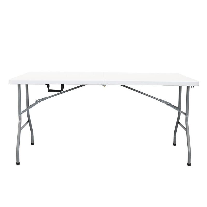 Mesa de Campismo Dobrável 152 x 70 cm - Plástico