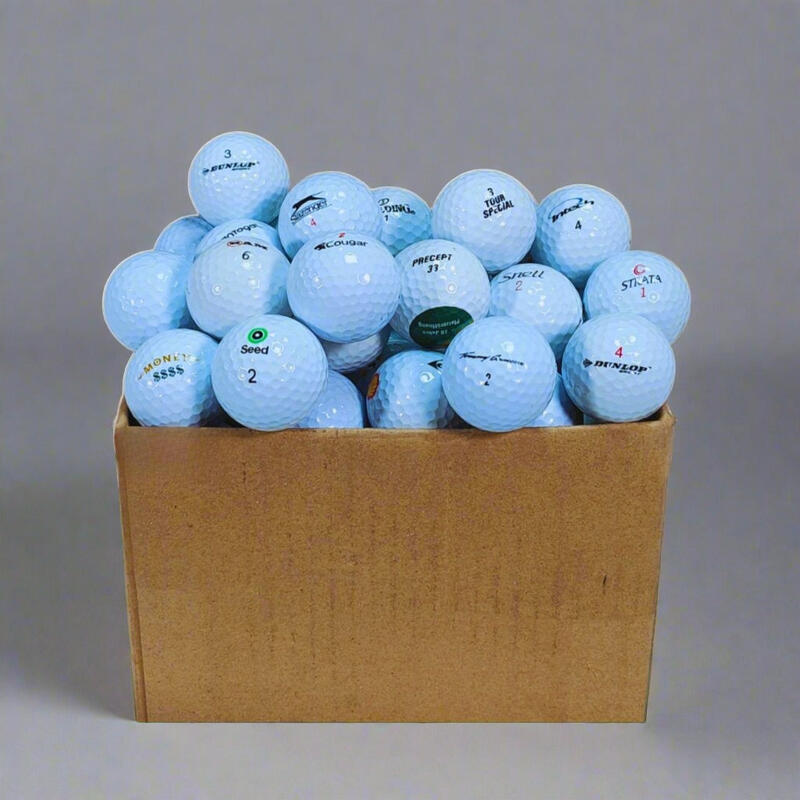 Tweedehands - 50 budget golfballen - B- Goede staat