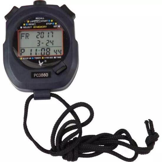 Stoppuhr mit 60 Teilzeitmessungen