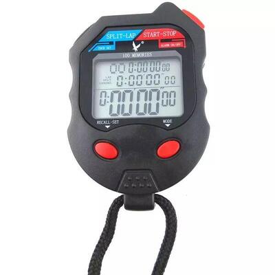 Stoppuhr mit 100 Teilzeitmessungen