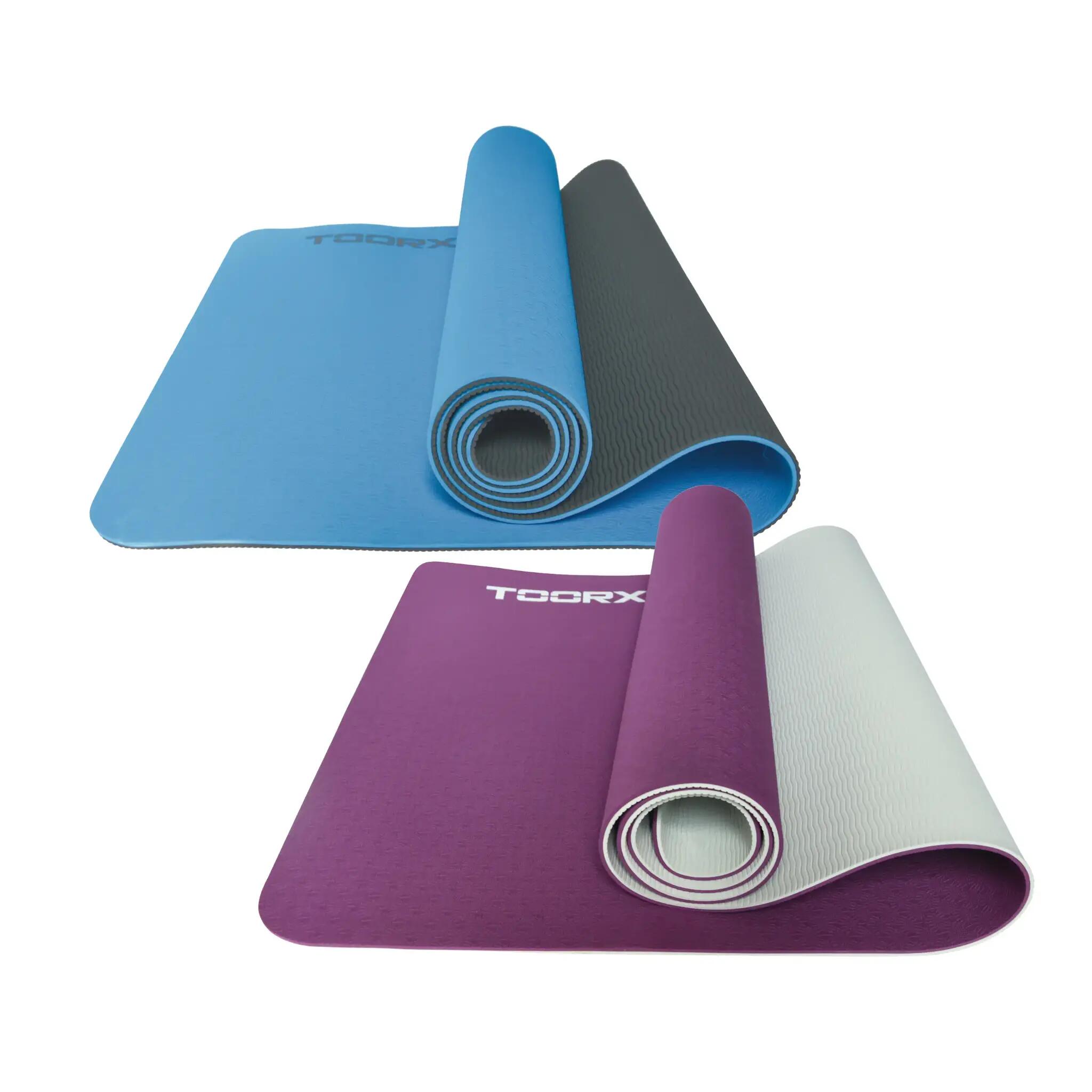 Tapis de Yoga - 183 x 60 x 0.6 cm - Dual Colour - Bordeauxrot und Perlmutt 2/5