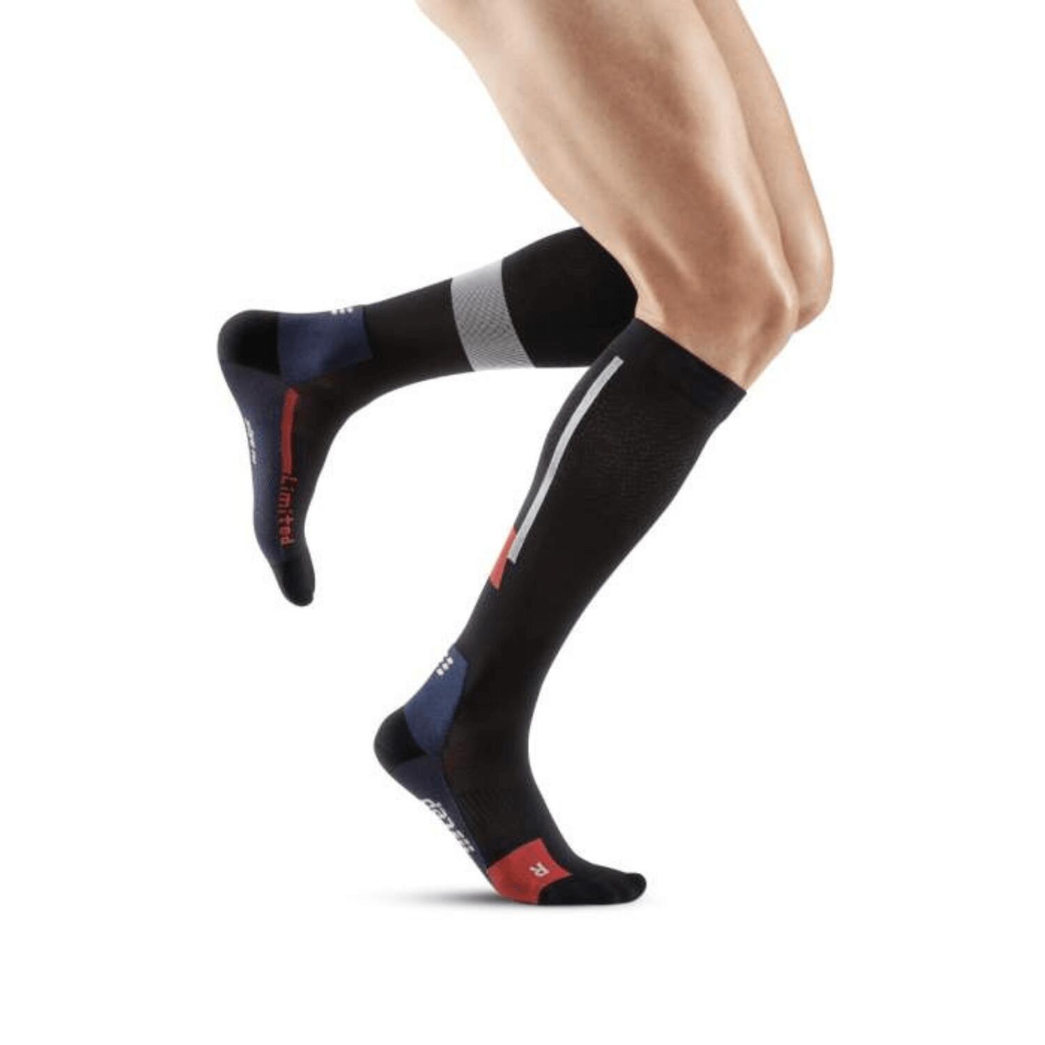 Skarpety kompresyjne sportowe męskie CEP The Run Limited wysokie 3/4