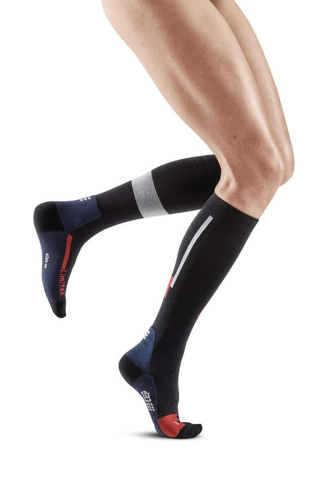 Skarpety kompresyjne sportowe damskie CEP The Run Limited wysokie