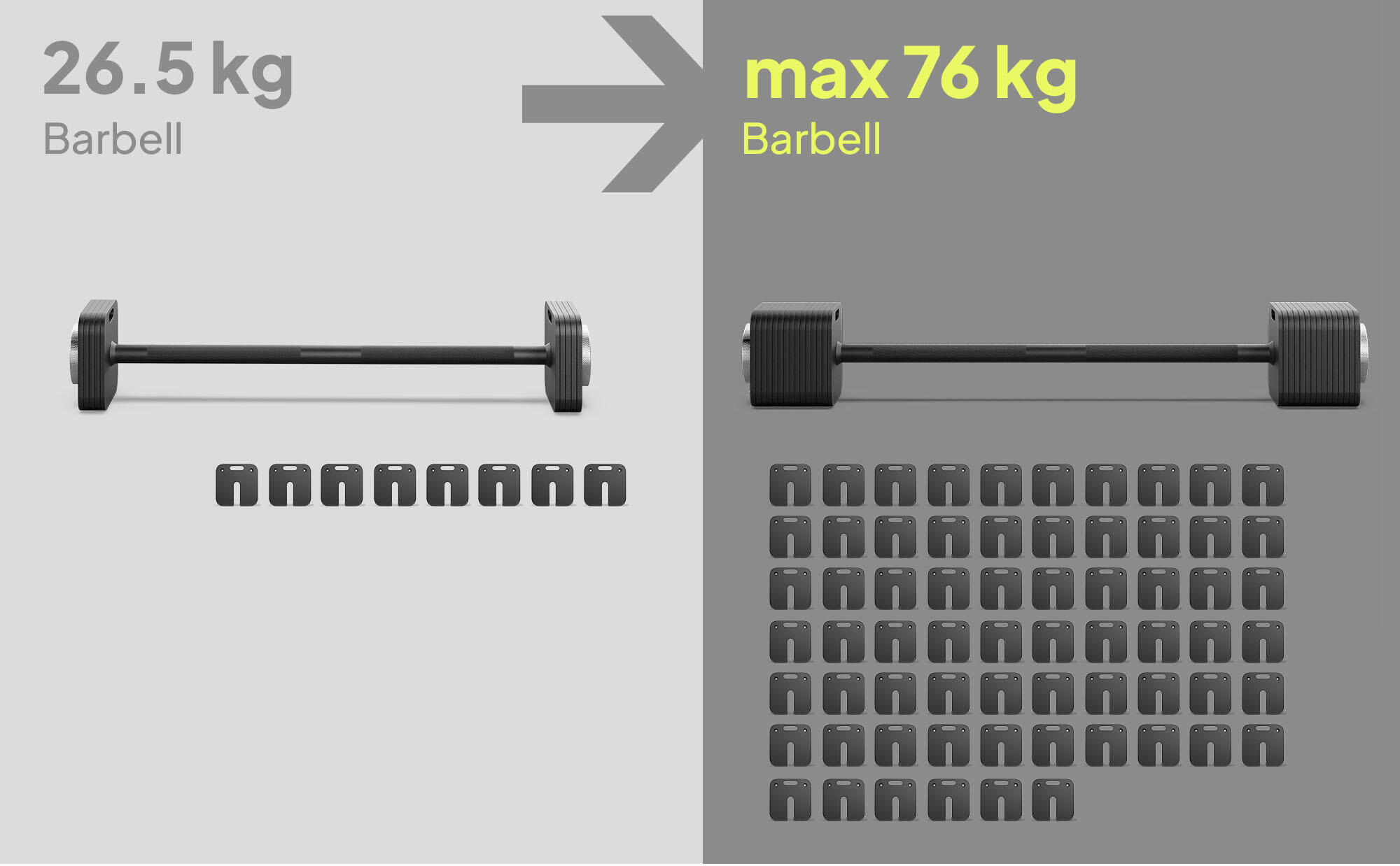 Second Life - Sztanga Zipro SQUARE regulowane obciążenie 26,5 kg - stan dobry 7/7