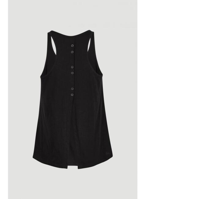 Maiou O'NEILL, Button Back Tanktop, Negru, Femei