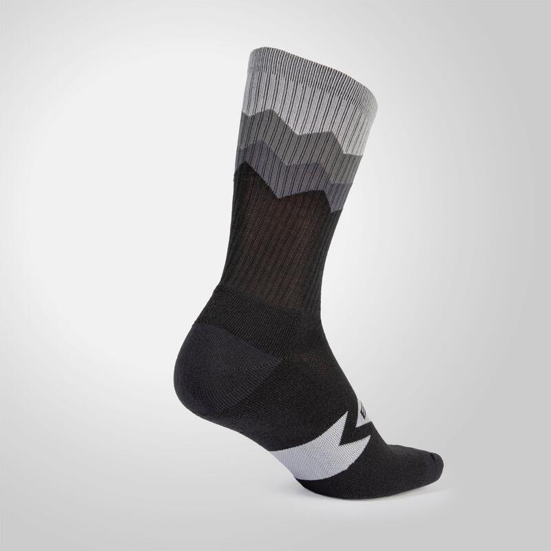 Paire de Chaussettes Endura Ligne de Crête Noir