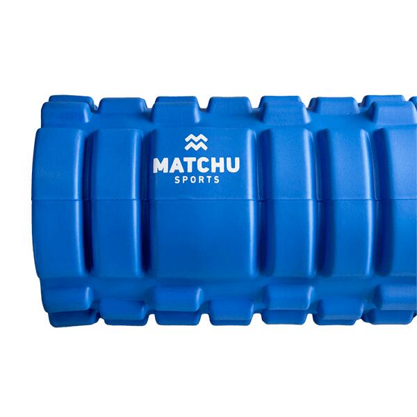 Foam roller - Rullo per massaggio - 33cm - Ø14cm - Blu - Duro 3/4