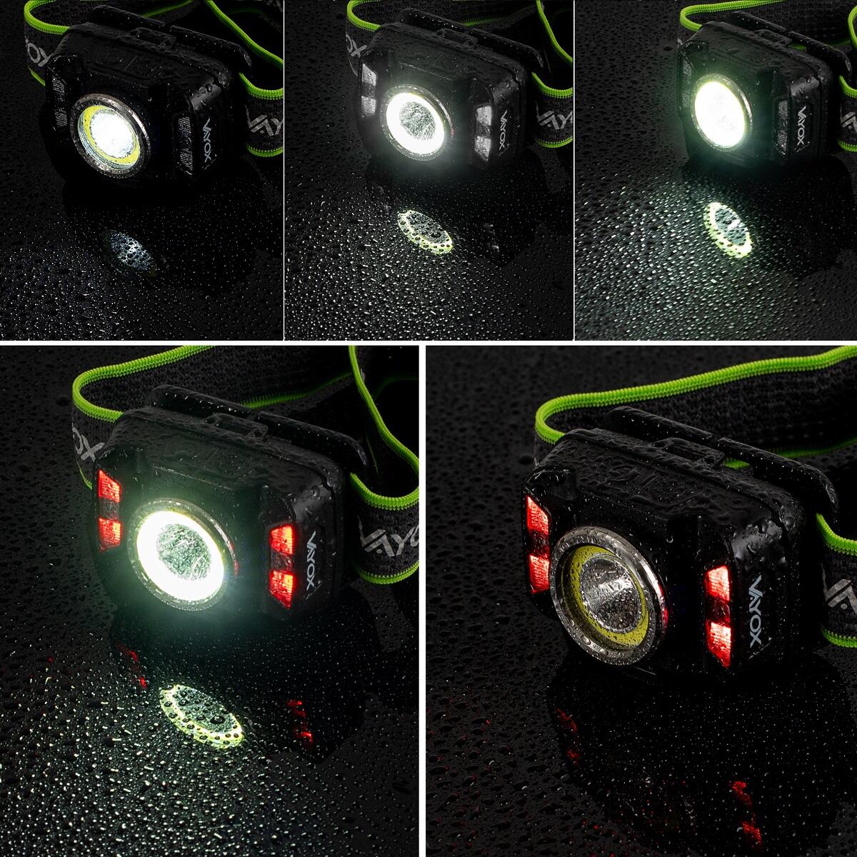 Torcia frontale Vayox VA0025, ricaricabile con sensore di movimento 4/7