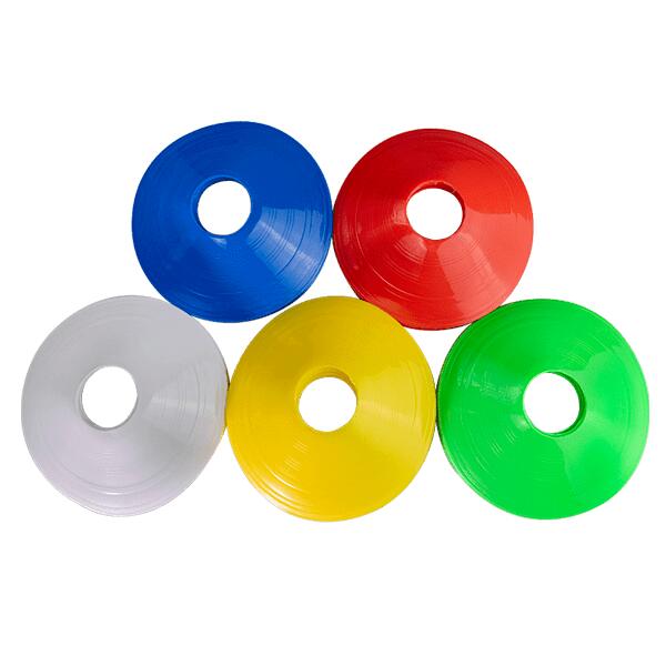 Lot De 40 Disques De Délimitation Boje Sport – 4 Couleurs (blanc, Bleu, Jaune, Rouge) Pour Entraînement Et Jeux De Slalom