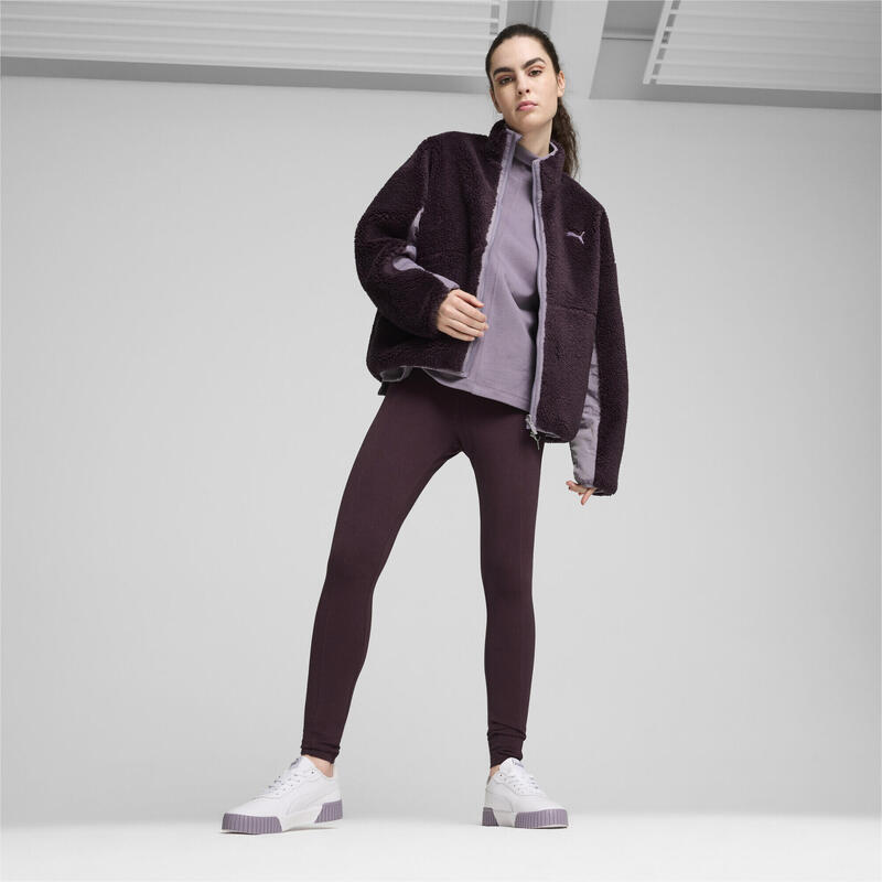 Veste réversible en sherpa Femme PUMA Midnight Plum Purple