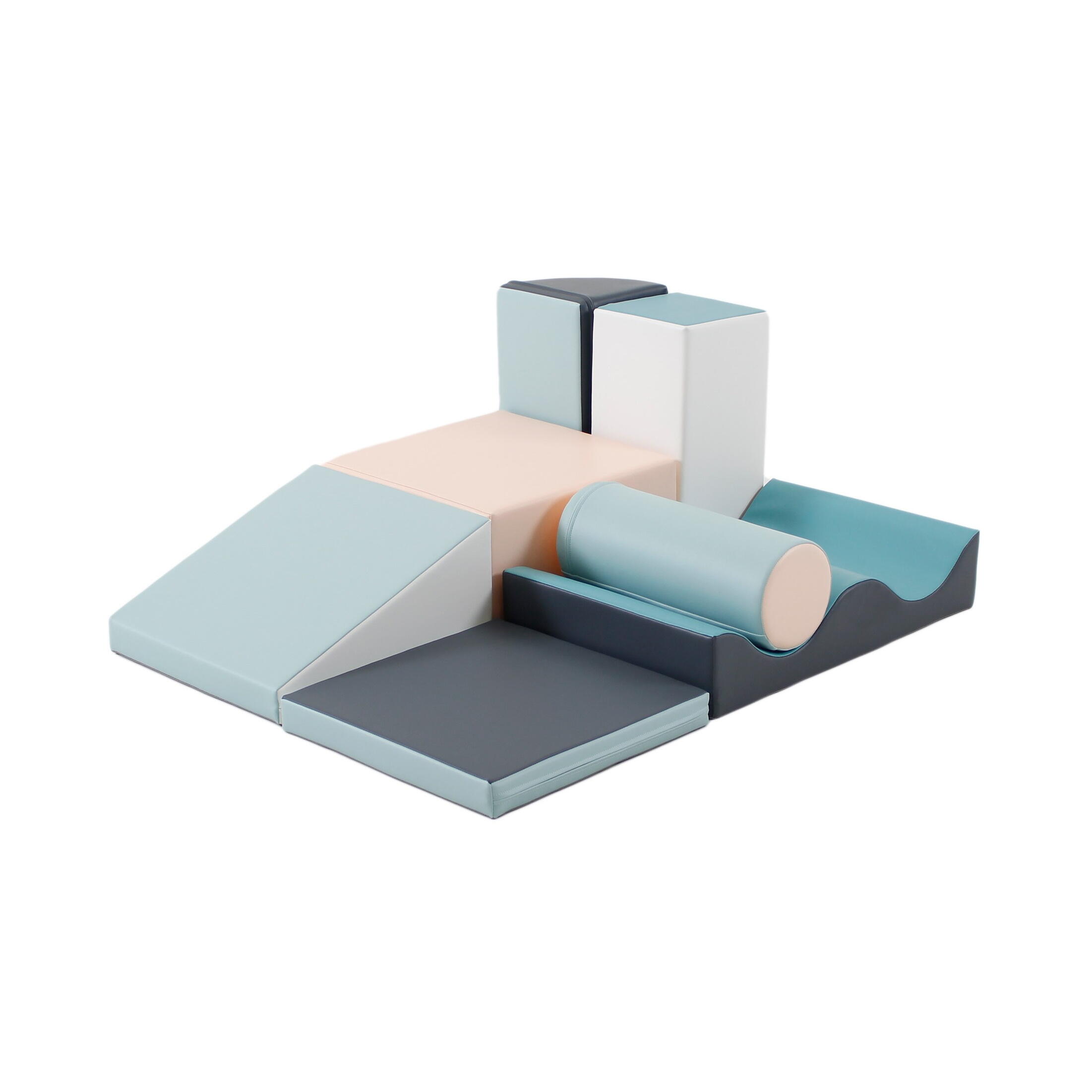 LEG&GO Softbausteine, Softplay Spielset Discoverer, pastell