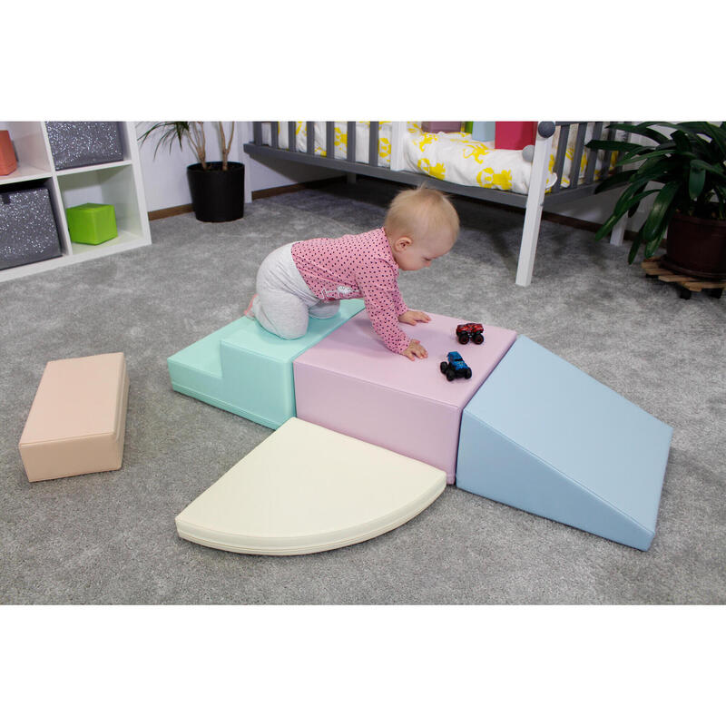 Blocs de Construction en Mousse Corner Climber, pastel