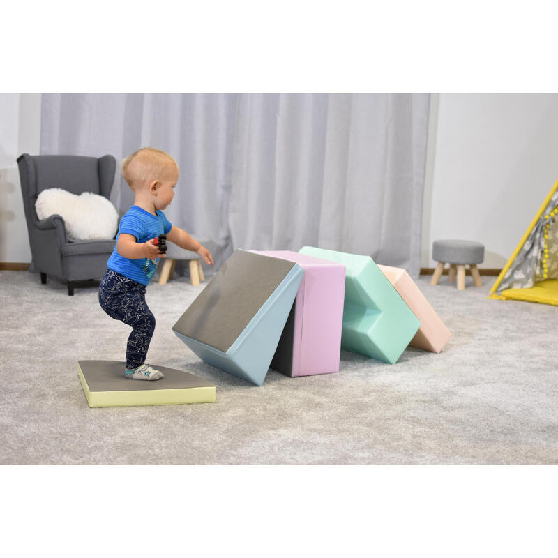 Blocs de Construction en Mousse Corner Climber, pastel