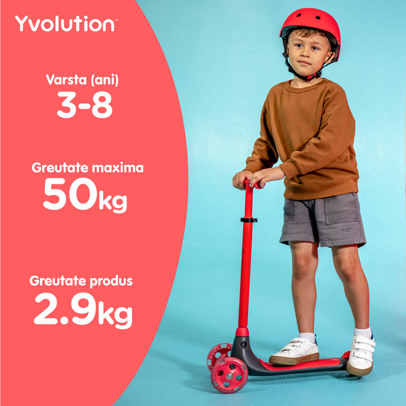 Trotineta cu 3 roti Yvolution Y Glider Kiwi Red