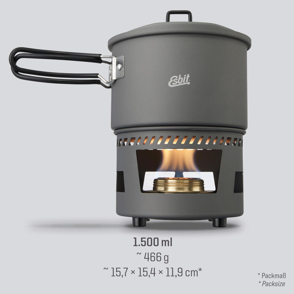 Zestaw turystyczny Esbit Solid Fuel Cookset 1500