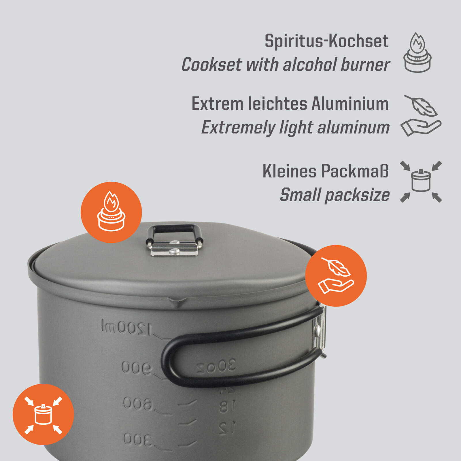 Alvinlite Réchaud à gaz Propane ou Butane Portable pour Camping et Sac à Dos avec étui de Transport idéal pour kit de préparation d'urgence