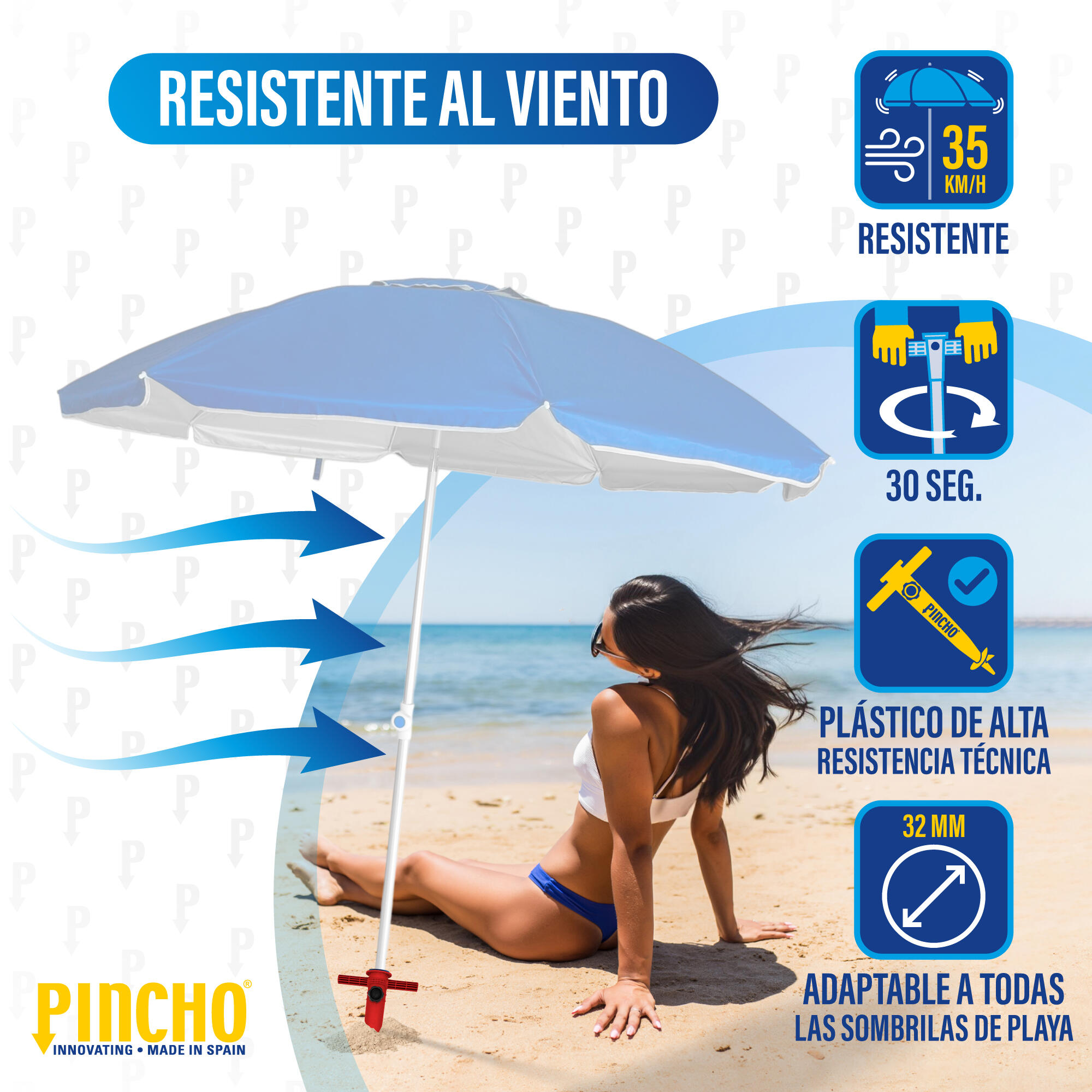 Pincho con Punta Aluminio para Sombrilla 2/7