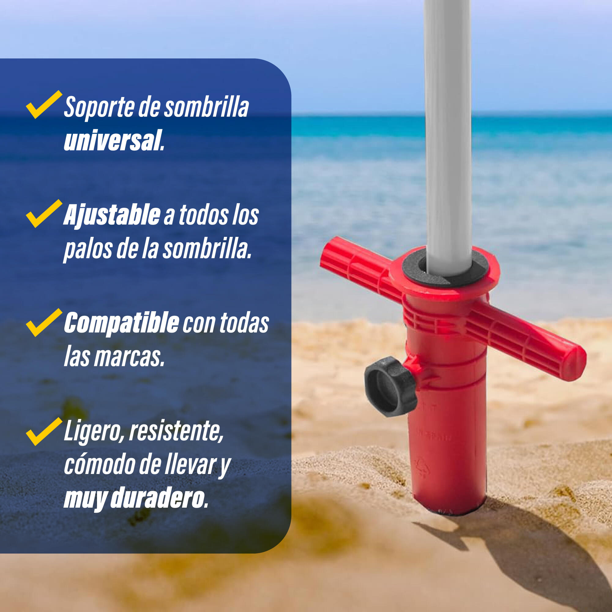 Pincho con Punta Aluminio para Sombrilla 4/7