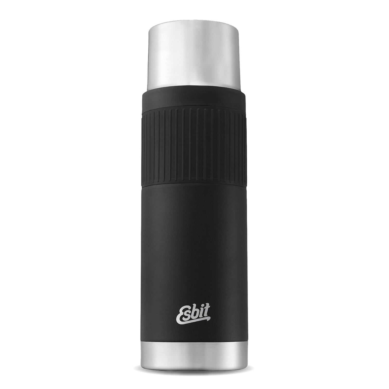 Esbit - Bouteille Isolante Sculptor Isotherme Sous Vide Thermique Gobelet 1l - Bouteille Isotherme - Noir - 1 L - Decathlon
