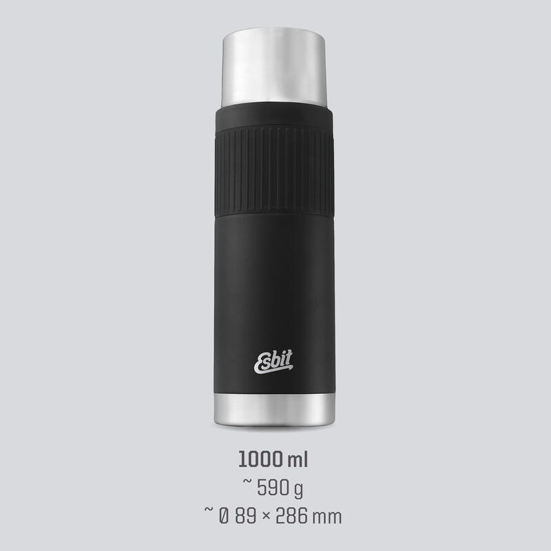 Termos cu manson silicon Esbit Sculptor 1 litru black VF1000SC-SL-BK
