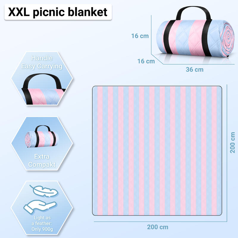 Coperta Picnic Impermeabile 200x200 cm - HOEL®