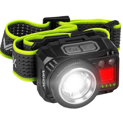 Vayox va0098 hoofdlamp. 500lm. zoom. oplaadbaar met hybride voeding