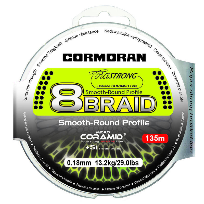 FIR TEXTIL CORMORAN CORASTRONG 8BRAID VERDE 035MM/37,5KG/135M