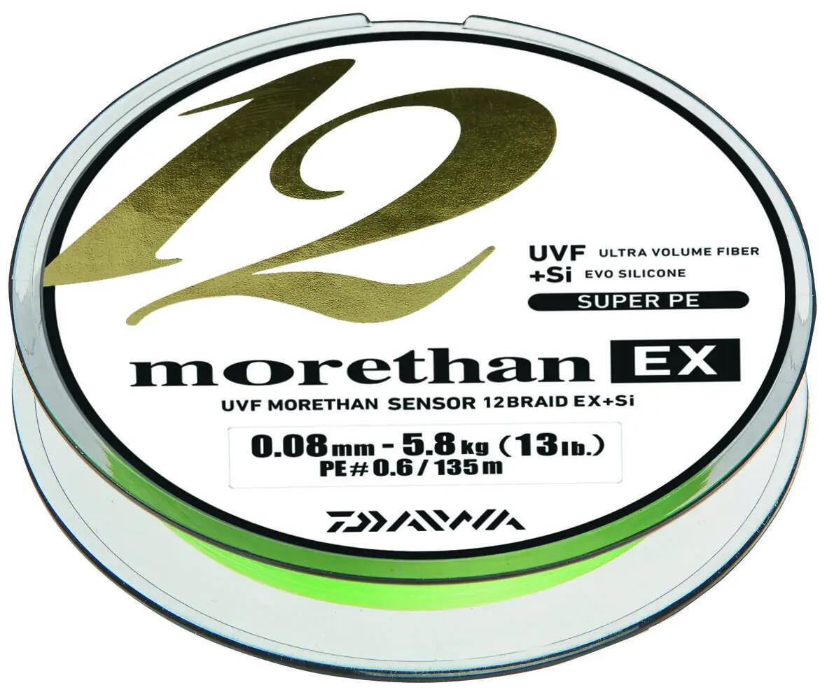 DAIWA MORETHAN X12 EX+SI LIME 0,10MM/7,3KG/135M HORGÁSZZSINÓR 2/2