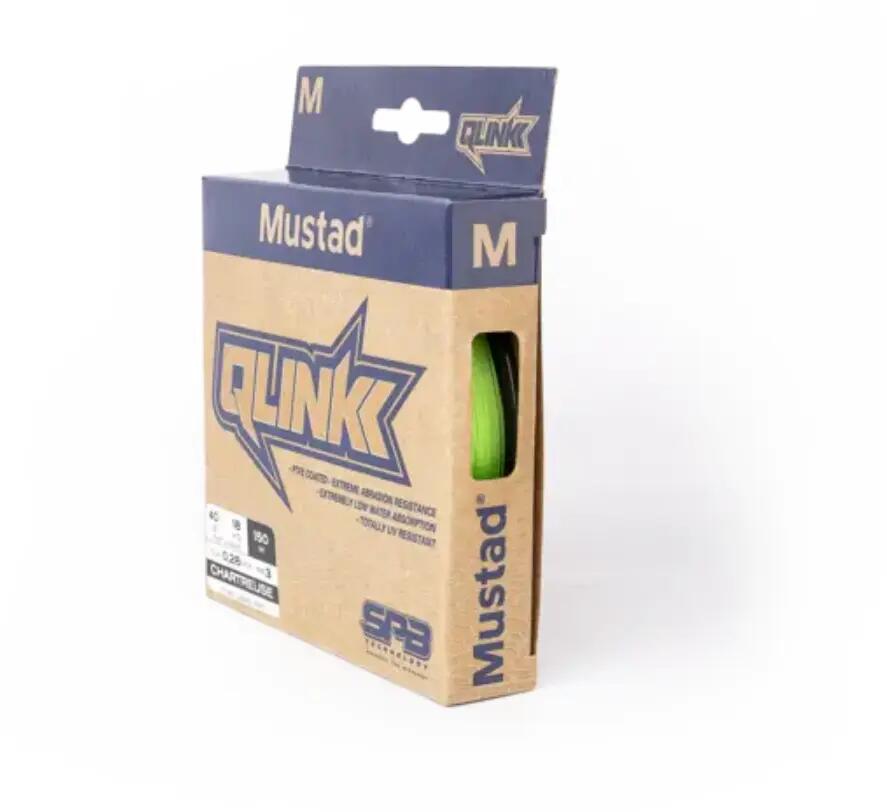 Mustad Qlink braid chartreuse 0,08 mm / 2,7 kg / 150 m textil zsinór 4/5