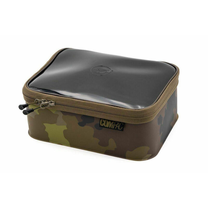 GEANTA SEMIRIGIDA PENTRU ACCESORII KORDA COMPAC 200 CAMO, 28X20X10 CM