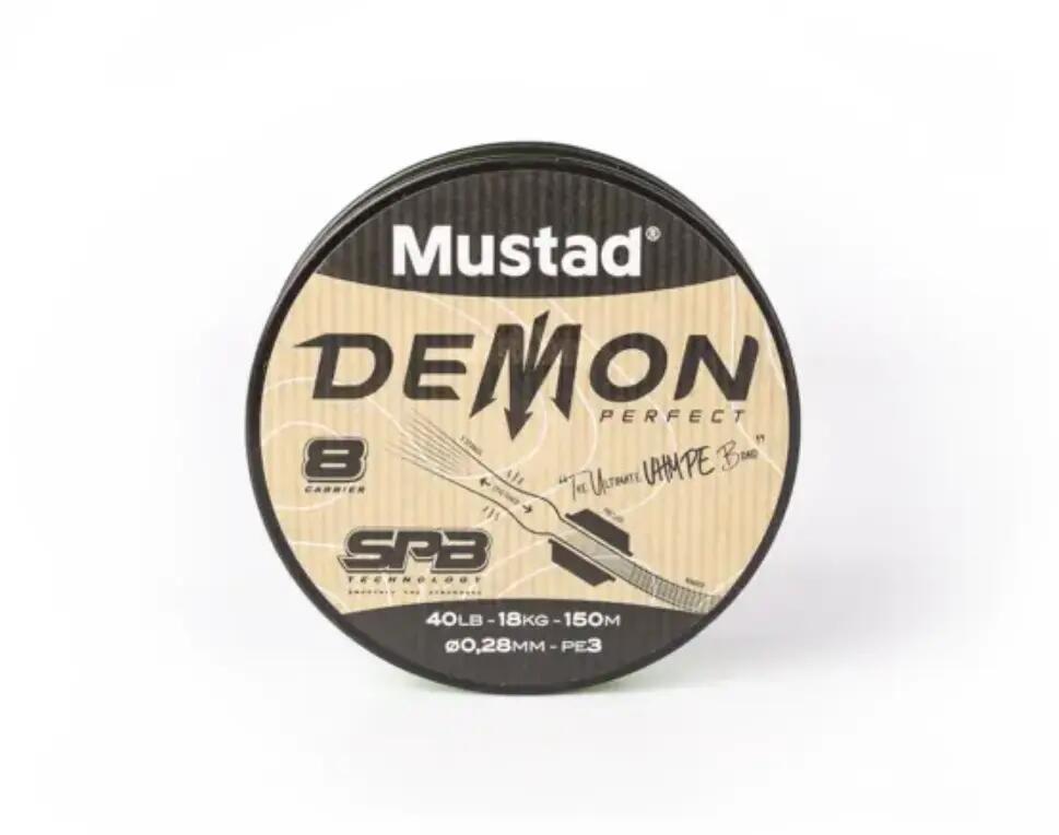 FIR TEXTIL MUSTAD DEMON PERFECT BRAID 8 CHARTREUSE 014MM/6,8KG/150M 2/6