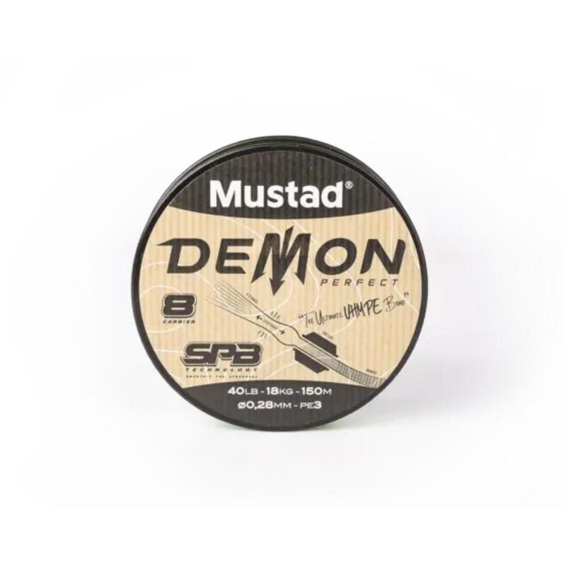 FIR TEXTIL MUSTAD DEMON PERFECT BRAID 8 CHARTREUSE 010MM/4,5KG/150M