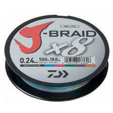 FIR TEXTIL DAIWA J-BRAID X8 MULTICOLOR 016MM/9KG/150M