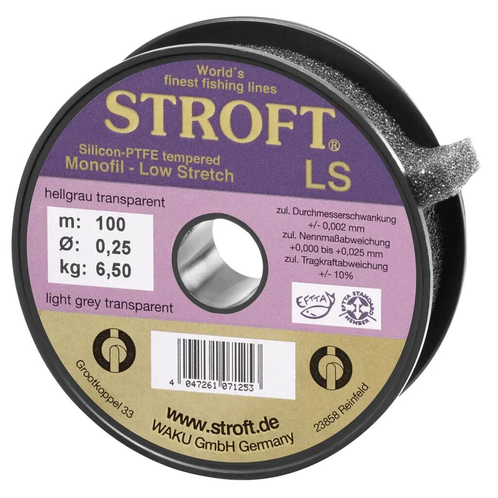 Единична монофиламентна въдица STROFT LS 0.10 мм, 1.4 кг, 100 м