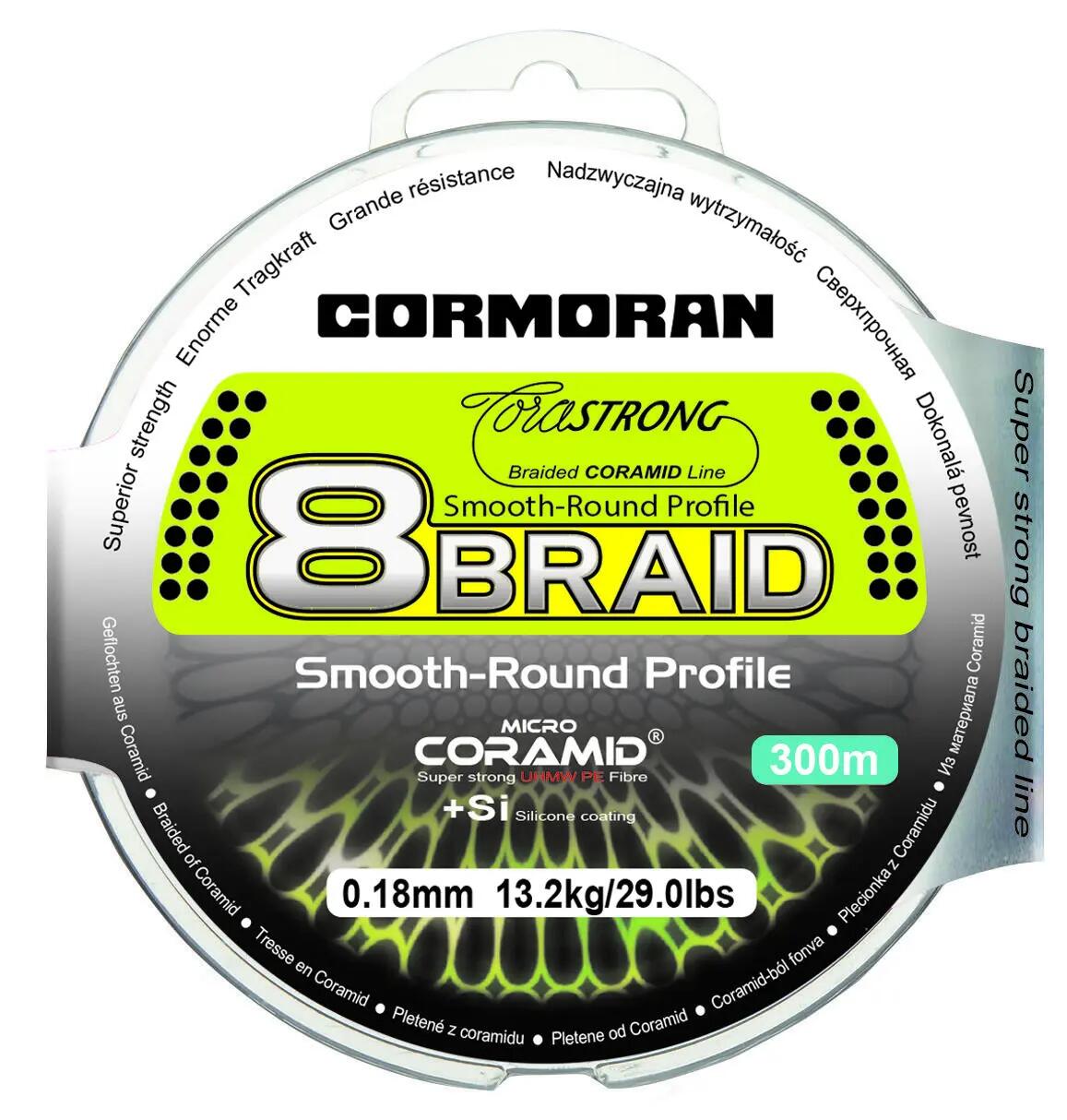 FIR TEXTIL CORMORAN CORASTRONG 8BRAID ZÖLD 025MM/18,8KG/300M 2/2