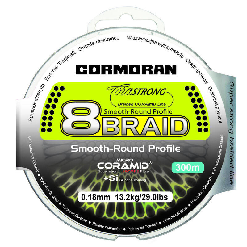 FIR TEXTIL CORMORAN CORASTRONG 8BRAID VERDE 025MM/18,8KG/300M