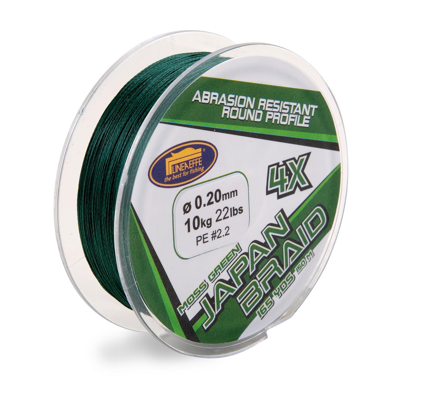 FIR TEXTIL LINEAEFFE JAPAN BRAID X4 0,14MM/6,8KG 150M VERDE