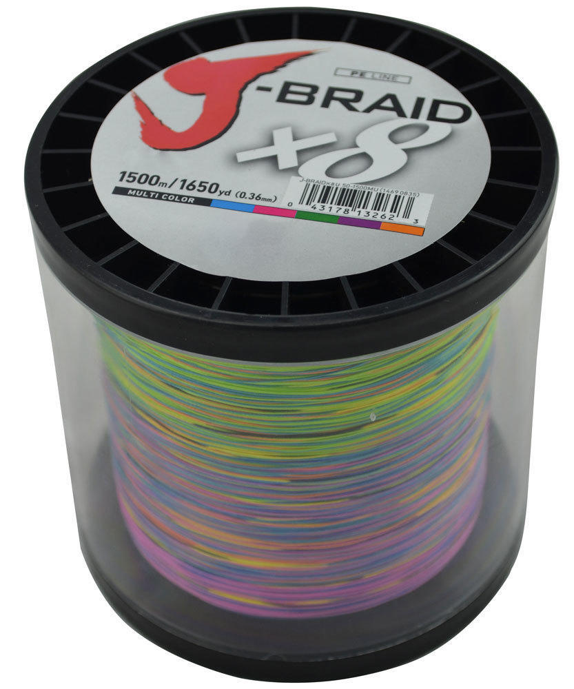 FIR TEXTIL DAIWA J-BRAID X8 MULTICOLOR 042MM/13KG/1500M