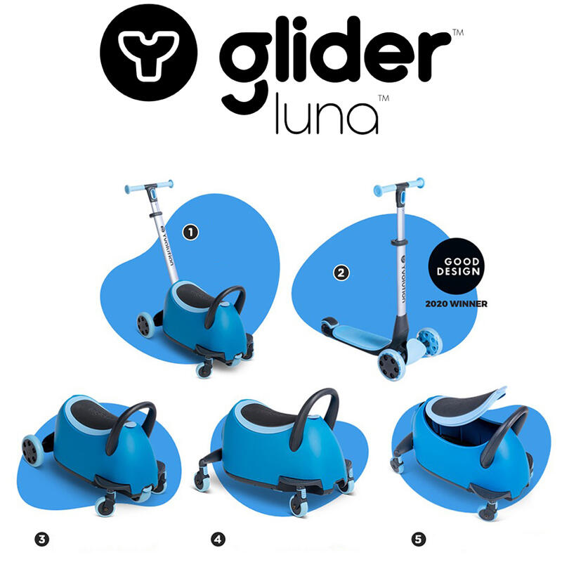 Trotineta 5-in-1 Yvolution Y Glider Luna Red