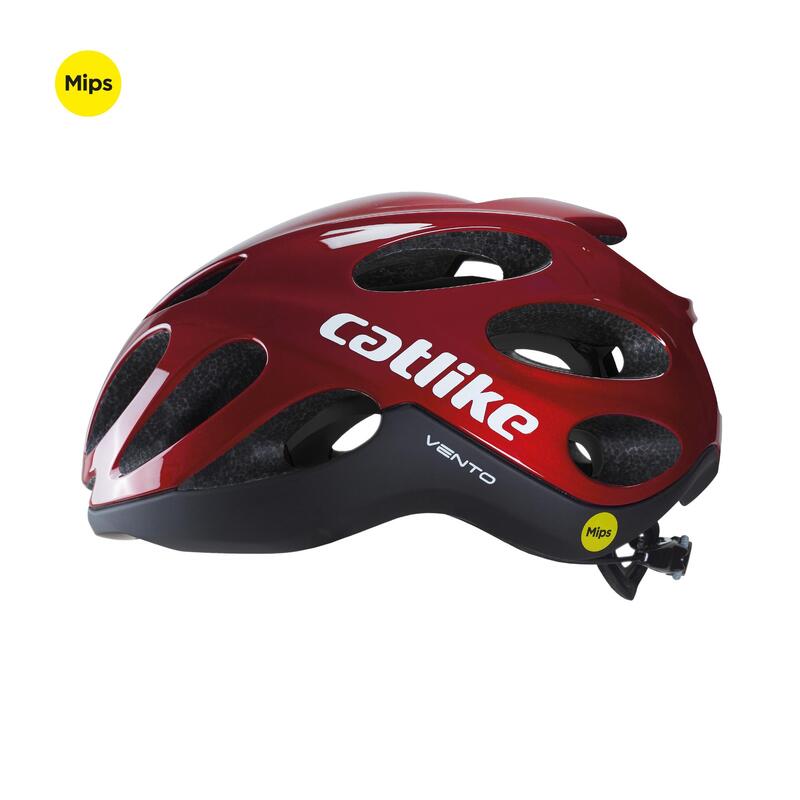 Casco de Bicicleta Carretera Vento MIPS Vermelho/Negro