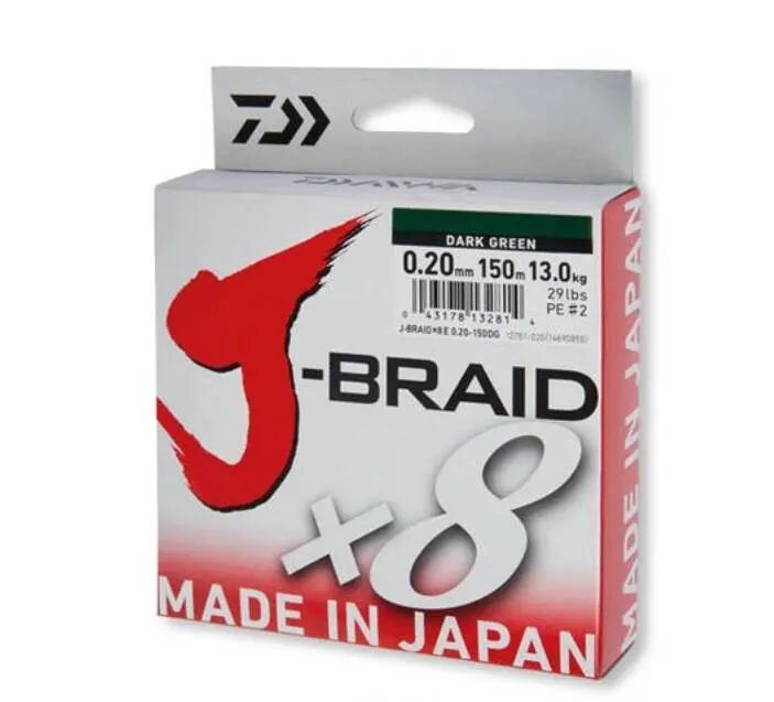 DAIWA J-BRAID X8 ZÖLD 022MM/17KG/150M TEXTIL ZSINÓR 2/2