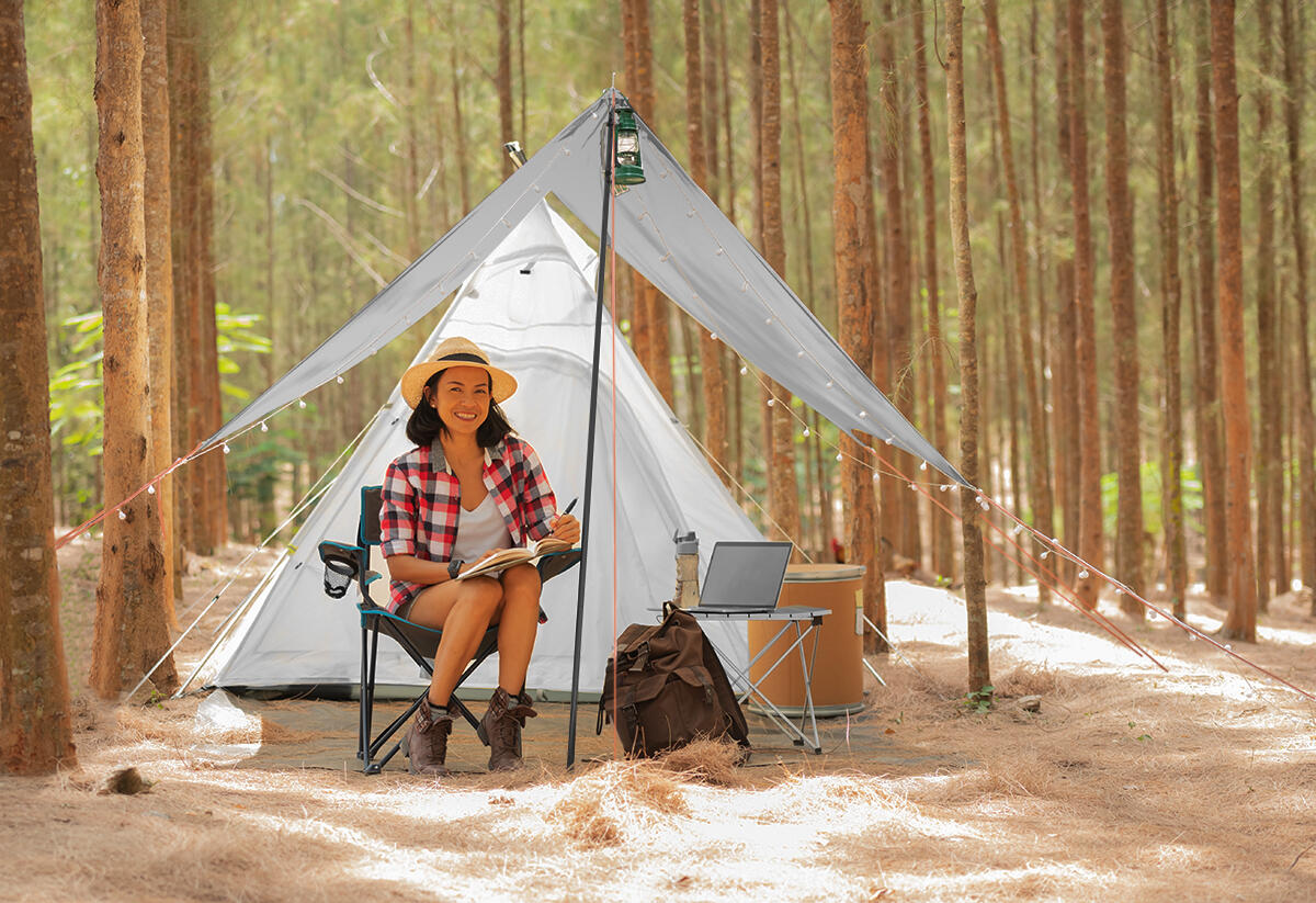 Płachta przeciwsłoneczna ze słupkami Enero Camp 3x4x2.4m 7/7
