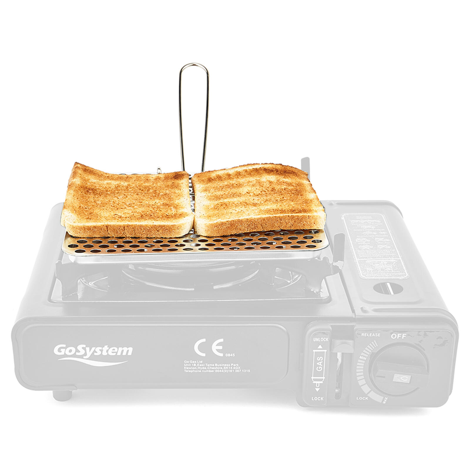 BRIGHT SPARK Tostadora de camping y exterior para cocinas gas gasolina Acero plegable