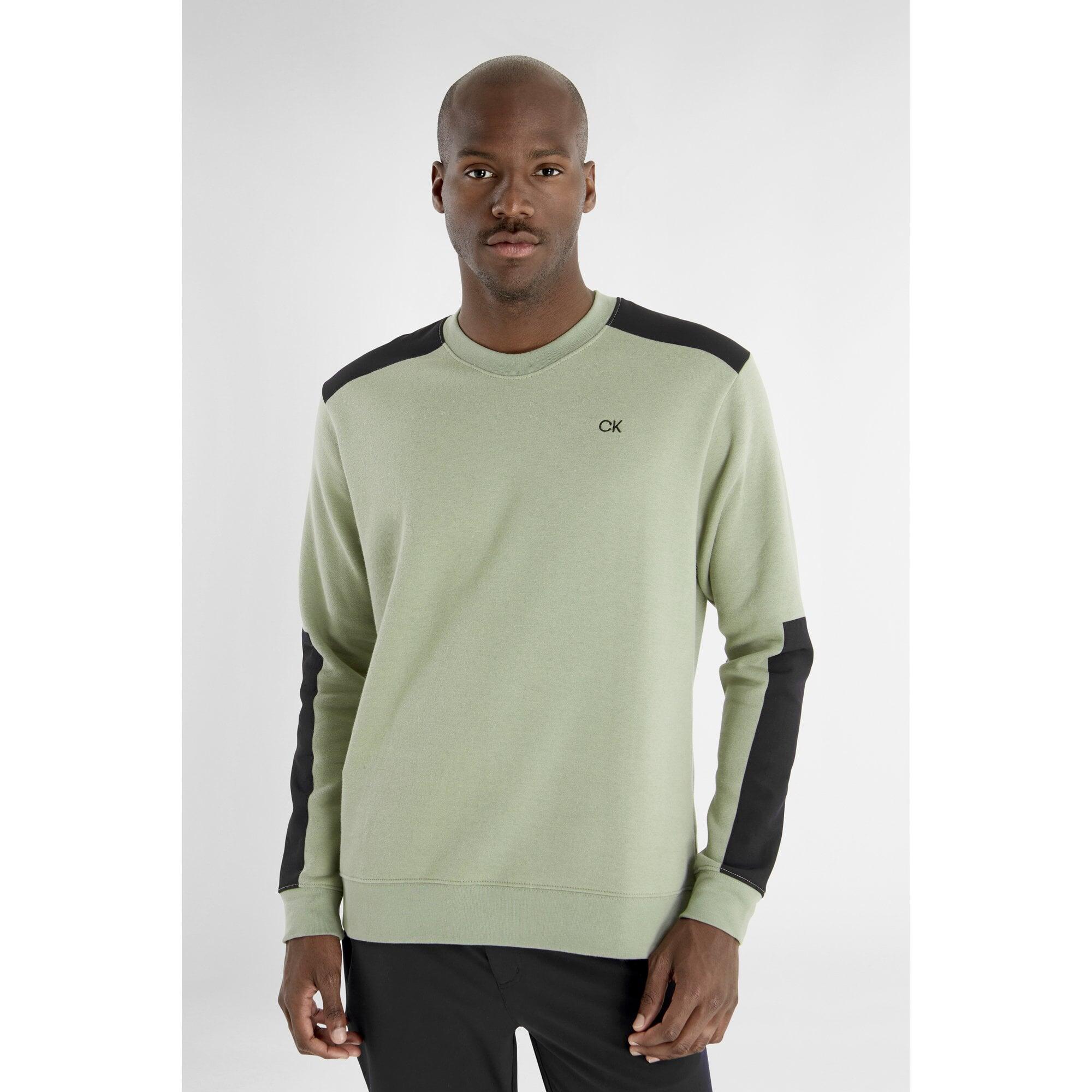 Calvin Klein Walker Crew Sweatshirt Cameo Green 4/5