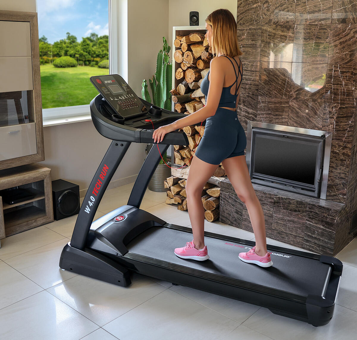 Bieżnia do biegania Enero Fit Tech run W 4.0 2/7