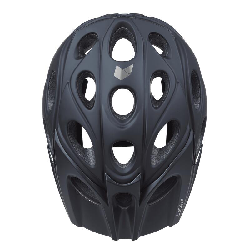 Casco de Bicicleta BTT Leaf Carbon Negro