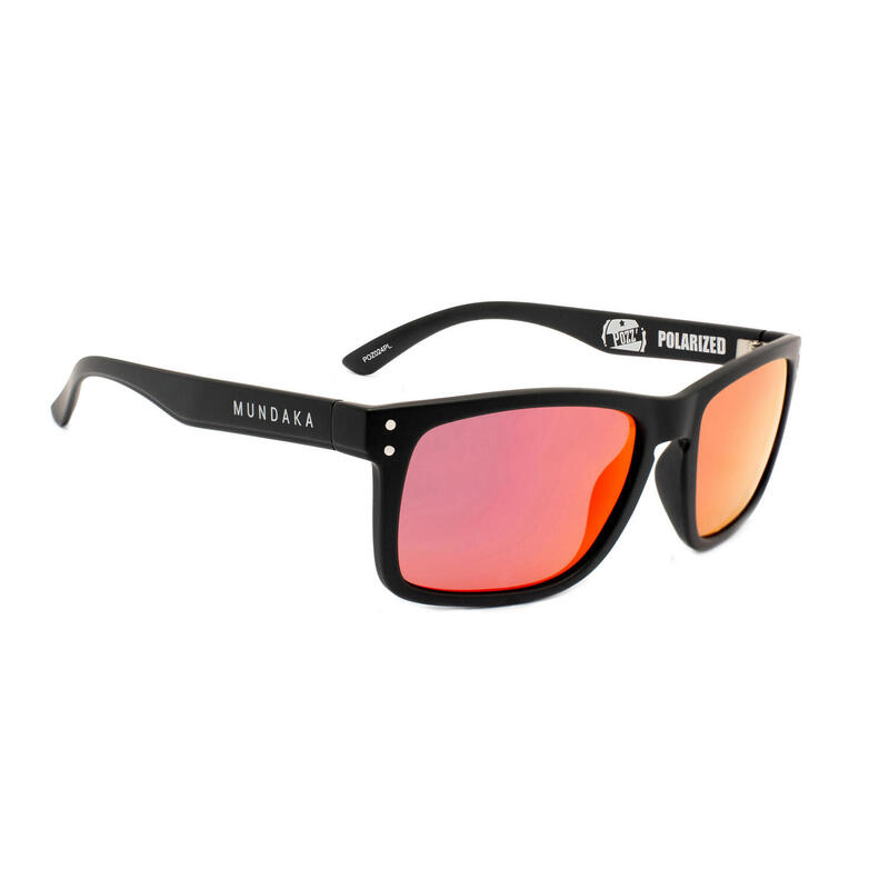 **Lunettes de soleil POZZ' noir mat, CX Polarisés ROUGE cat.3 - MUNDAKA**