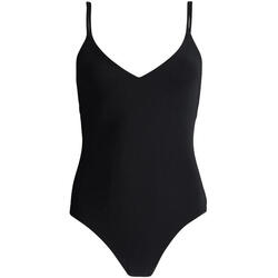 Bañador mujer Solid V-Neck Onepice negro